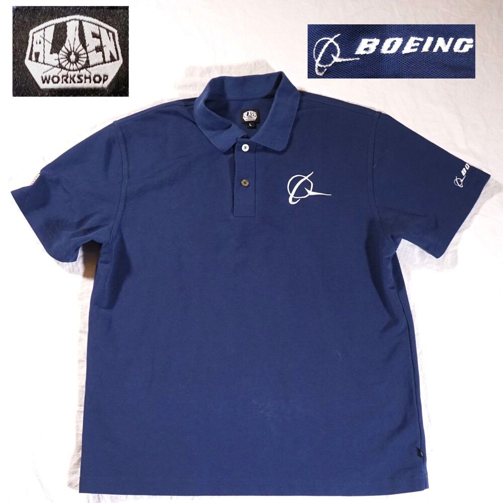 Alien Workshop Polo Boeing Planes Skate Rare Y2K Large